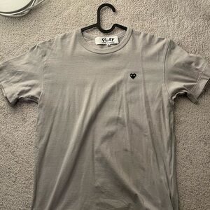 Comme des Garcons PLAY Gray Short Sleeve Tee